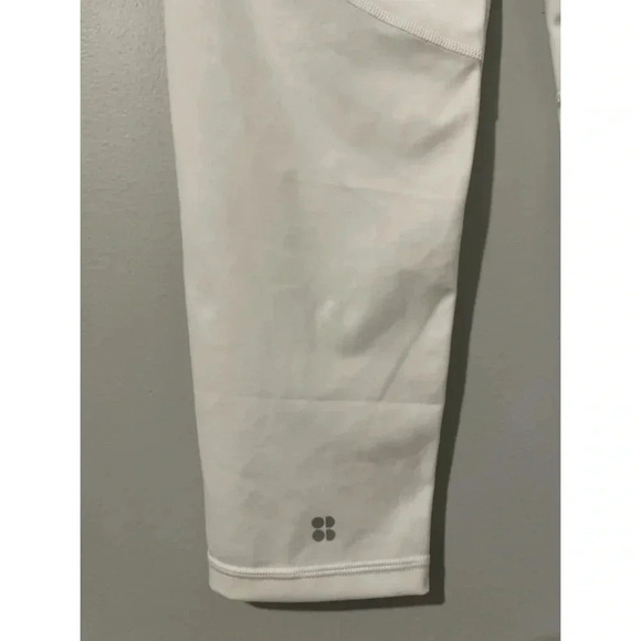 Sweaty Betty The Power Crop Women’s Size Small White Workout Pocket Leggings - Picture 7 of 10